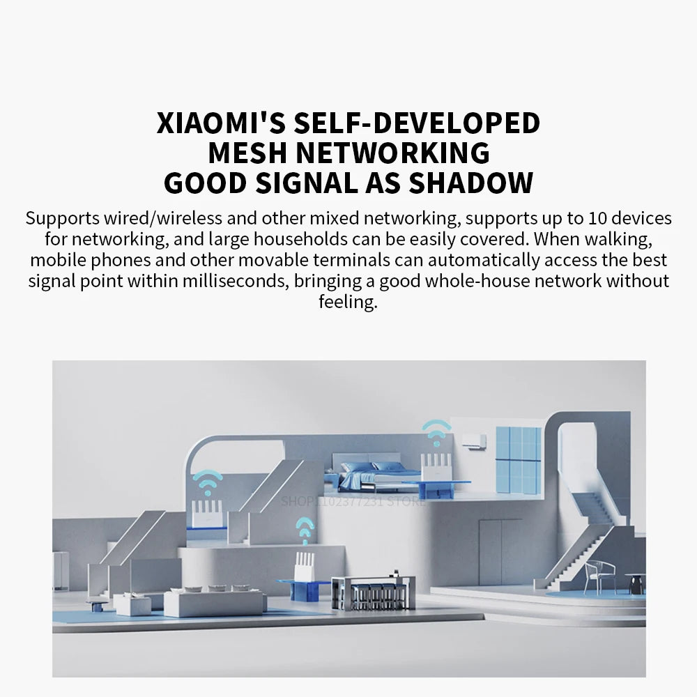 Xiaomi BE5000 Router Wi-Fi 7 Dual-Frequency Mesh Network 2.4/5GHz with 2.5G High-Speed Port IPTV OFDMA Signal Amplifier for Home