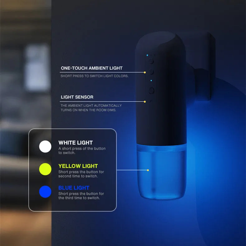 NAMSTE Smart Home Fragrance Diffuser Wall Mounted Air Purifier Perfume Freshener Electric Aromatic Oil Capacity 150ml for Room