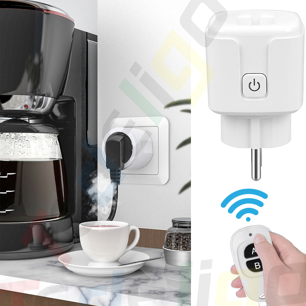 RF 220V 16A Electrical Socket 433MHz Wireless Remote Control Plug 3000W EU FR Standard,for Home LED/Light/Fan/Lamp ON OFF