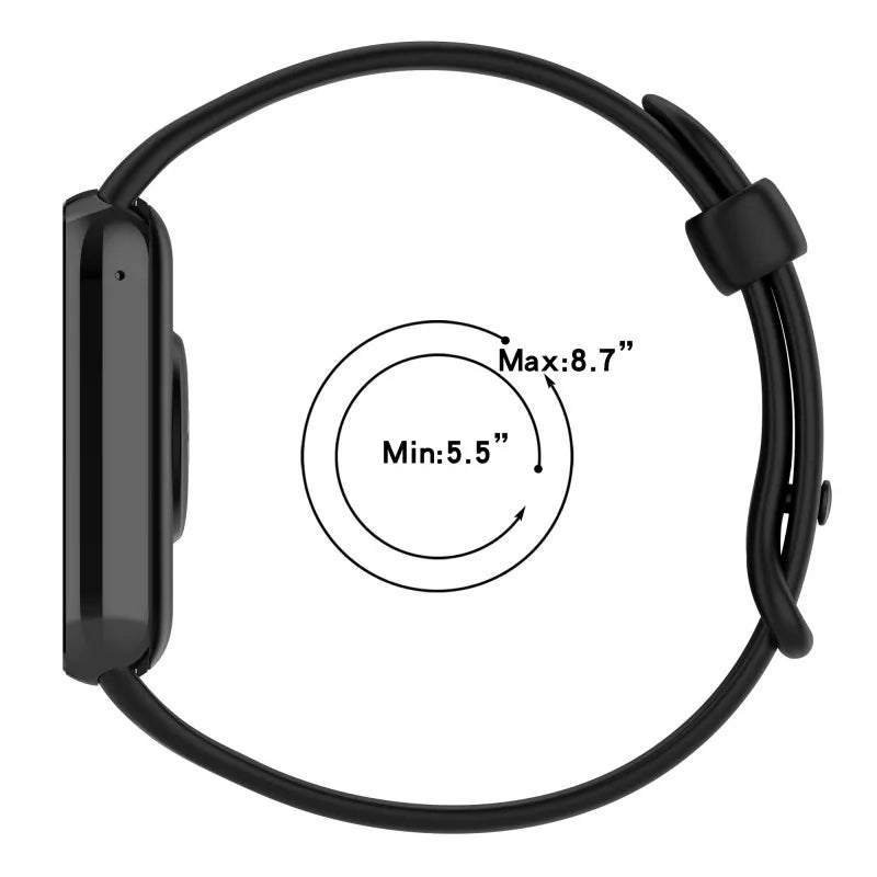 Official Silicone Band Strap for Xiaomi Mi band 9Pro/10 8 Pro Smart Watch Bracelet Replacement For Redmi Watch6 5 4 Accessories