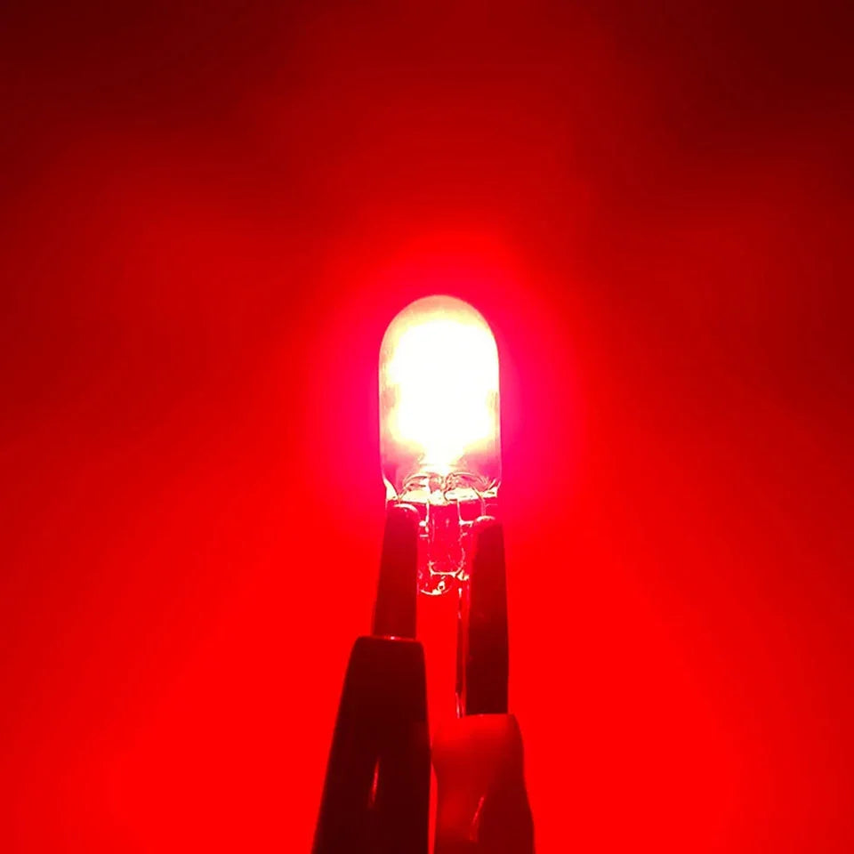 2x T10 LED W5W Car Light 2022 Newest Sapphire COB Glass Lamp Bulb Auto Accessories Drive-free Wedge Turn Door Reading 12V 6000K