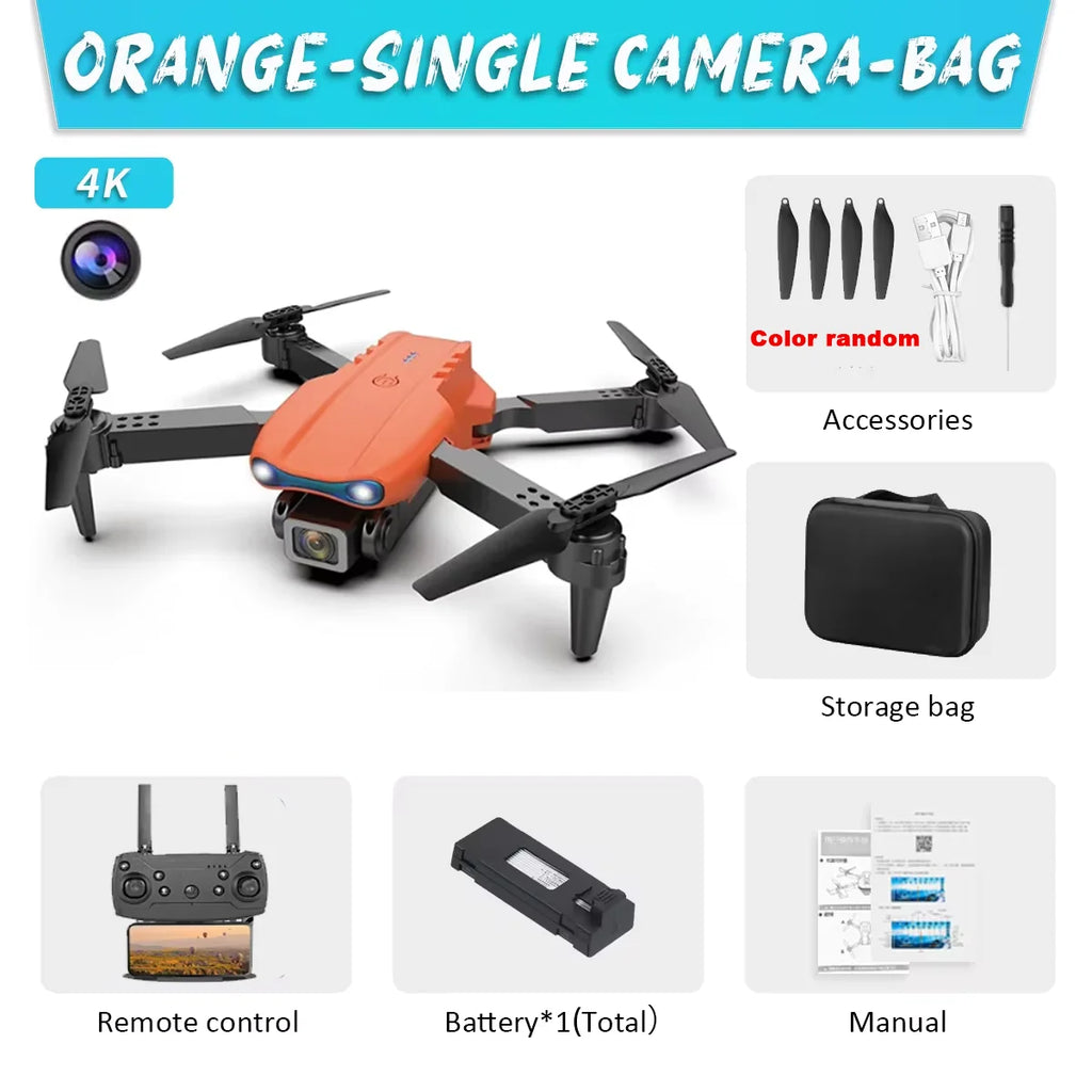 E99Pro HD Professional 4K Aerial Photography Drone Dual Camera WIFI FPV Quadcopter Obstacle Avoidance 40cm Blue Landing Pad Avai