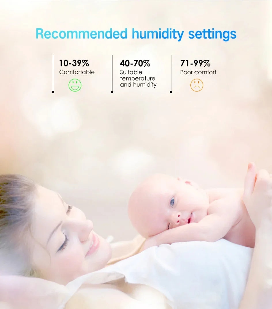 Tuya Zigbee Temperature & Humidity Sensor, Real-time Monitoring, Precise Readings, Seamless Integration for Optimal Comfort