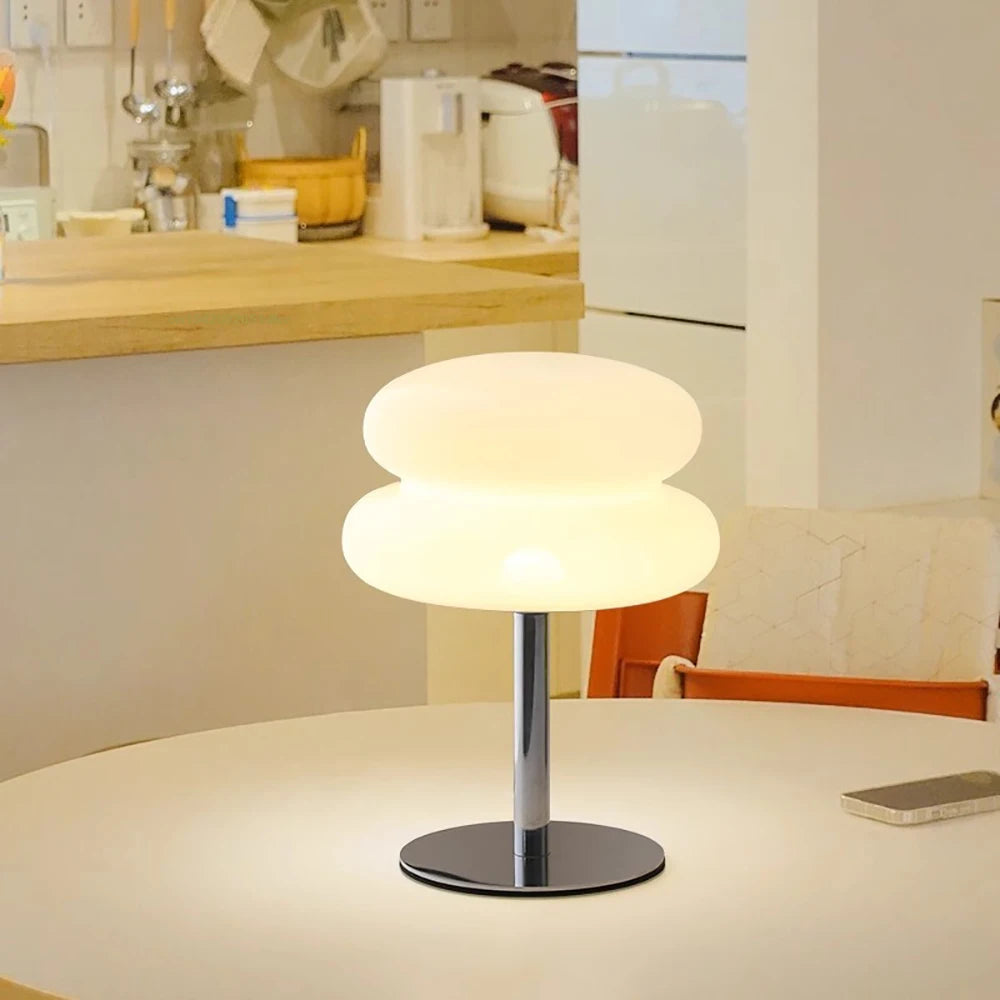 Table lamp bedroom room lamps  USB Plug LED mushroom table lamp Living room dining room ambient lighting(Not glass)