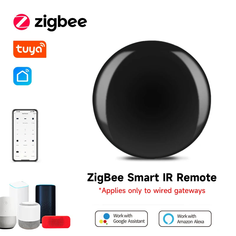 Tuya Zigbee IR Smart Home Remote Control Universal Infrared Air Conditioner Controller Works with Alexa And Google Home