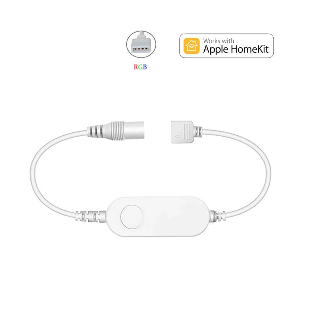 2-9Pcs Homekit WiFi Round RGB LED Under Cabinet Closet Light Furniture Dimmable Wardrobe Lamp 12V Siri Voice Control APP Remote