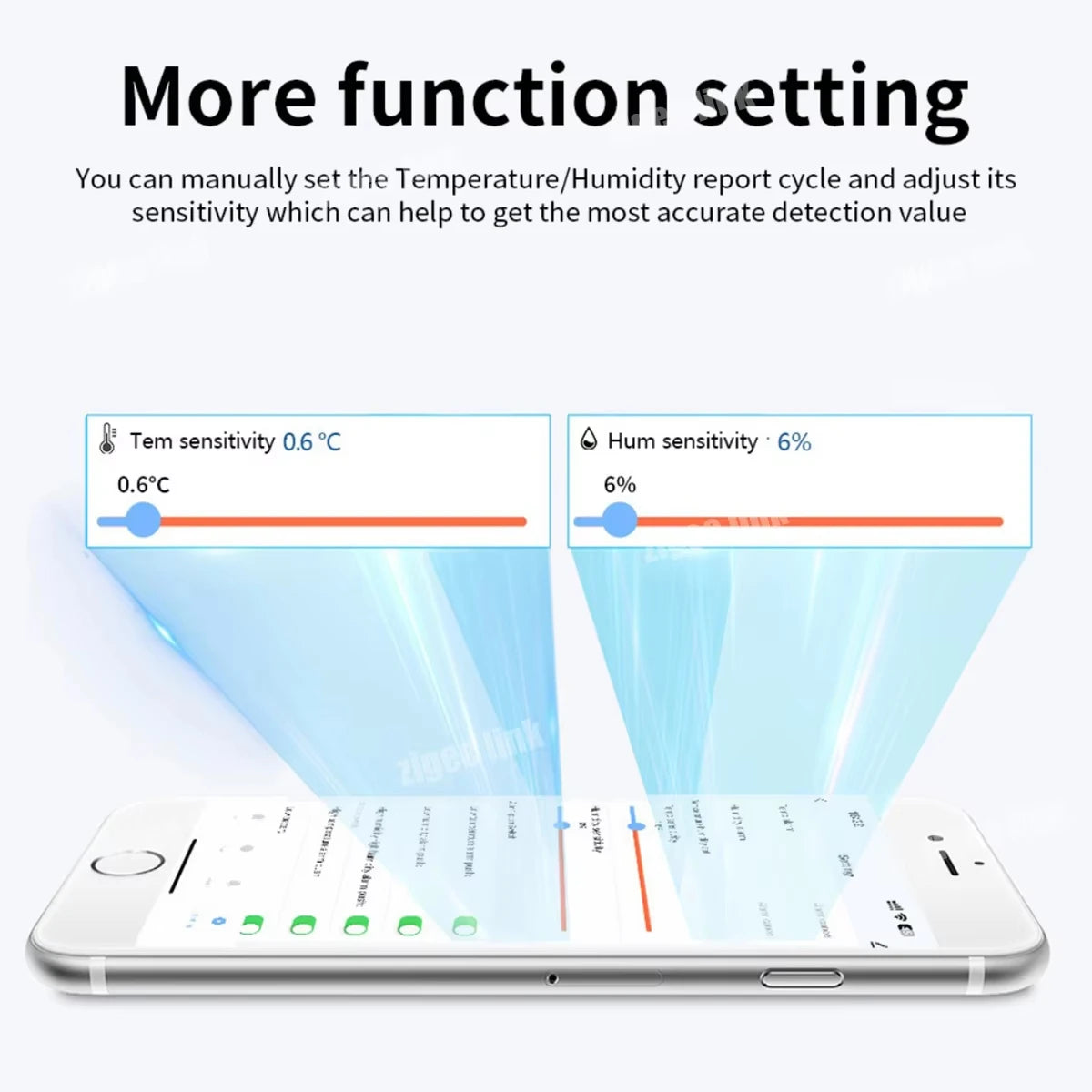 Smart ZigBee Temperature And Humidity Sensor Indoor Smart Home Thermometer Hygrometer App Remote Monitor Required Zigbee Gateway