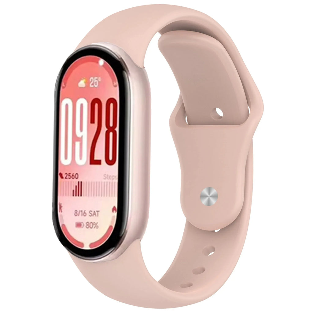 Soft Silicone Strap for Xiaomi Mi Band 10 9 8 NFC Smart Watch Sport Replaceable Bracelet Correa for Mi Band 10 Breathable Strap