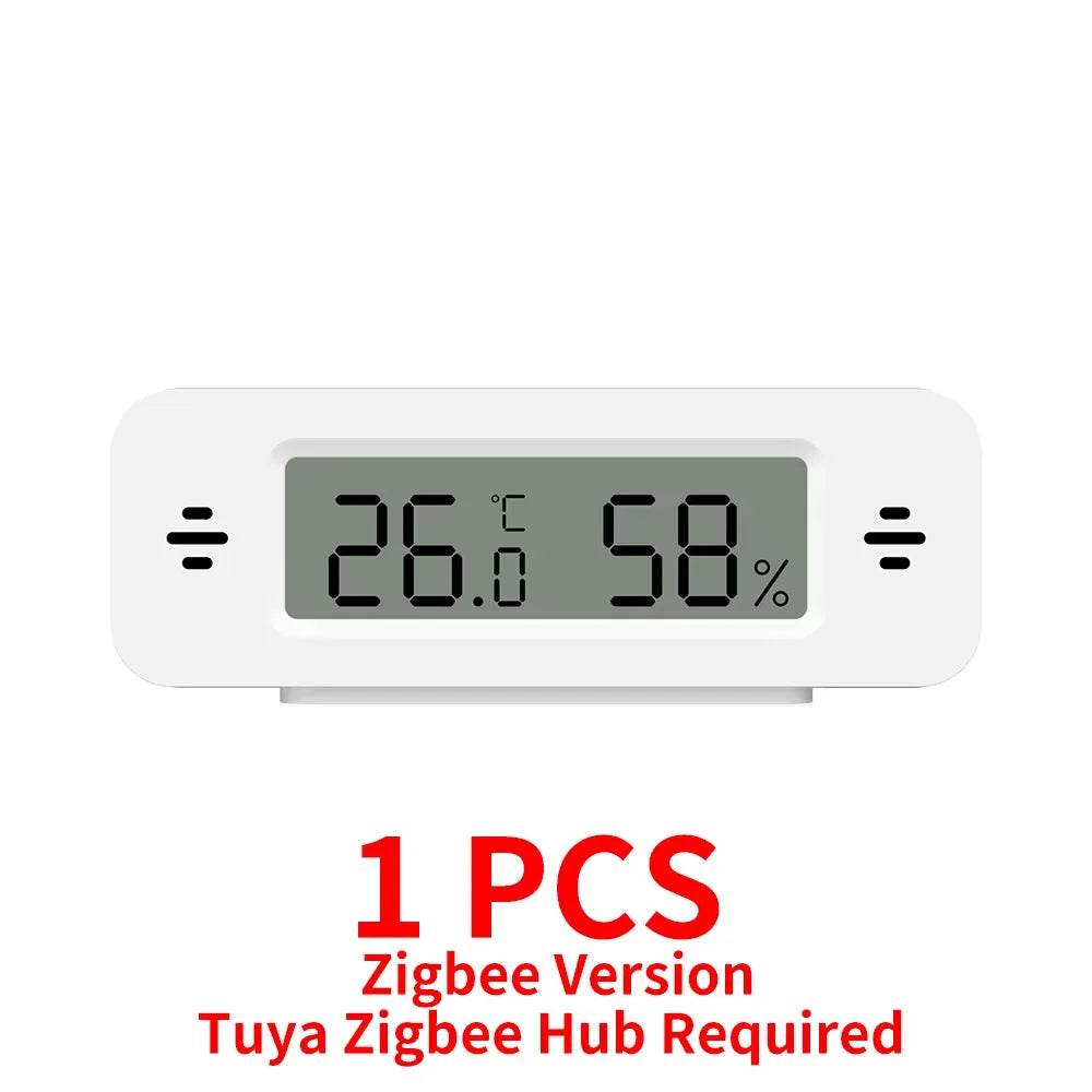 Tuya Zigbee WiFi Mini Temp & Humi Sensor Smart Home Thermometer Hygrometer APP Remote Works with Google Home Alexa Yandex