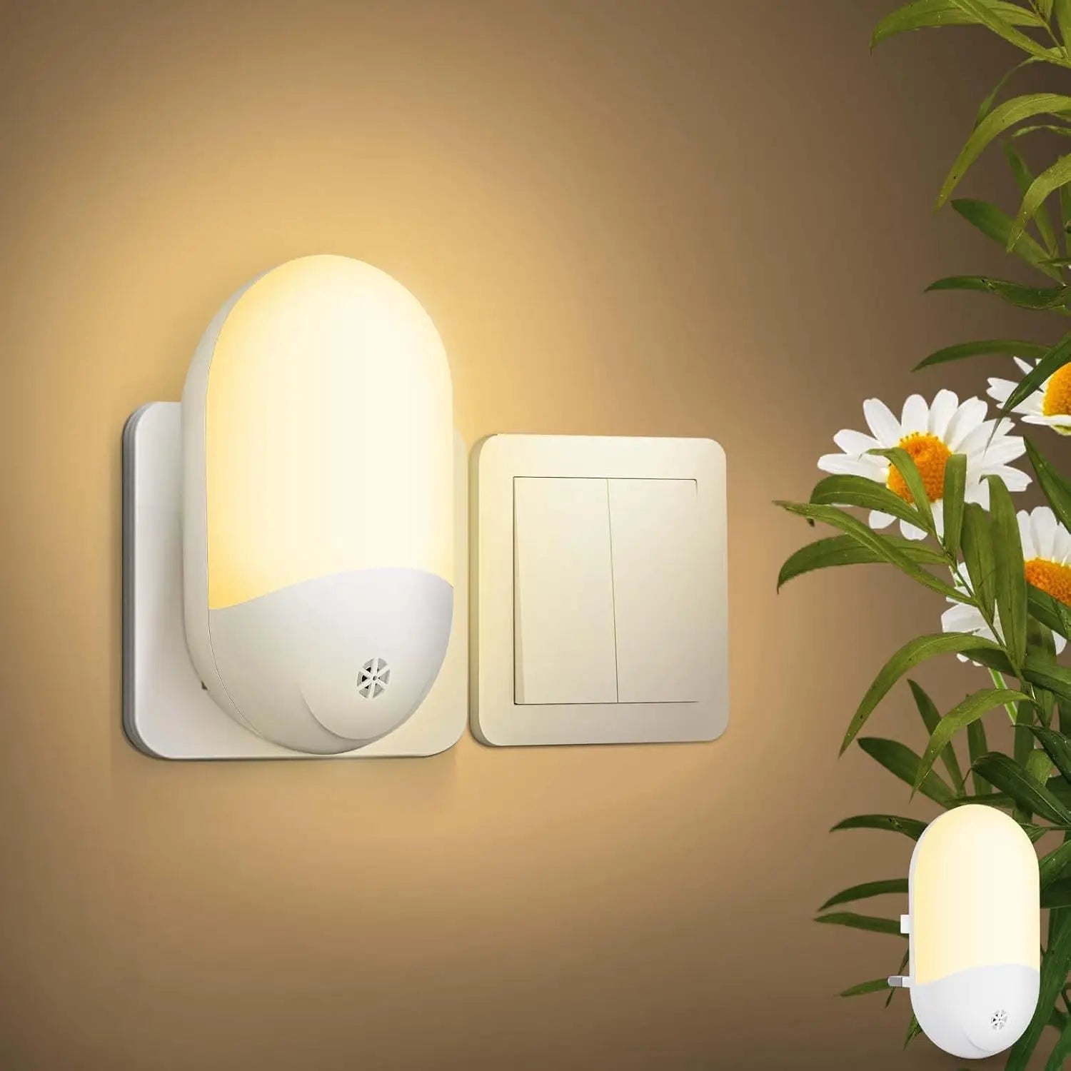 Baby Night Lamp Warm LED Bedside Lamp with Plug-in Wall Remote Control  Kawaii Room Decor RGB Multicolor Light