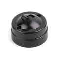 Single Control Switch Round Wall Mounted Easy Install Home Decoration Household Light Switch Retro Retro Style 220-250V Black