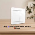 433MHz Wireless Self-Powered Light Switch AC 110V 220V Receiver RF 86 Wall Switch No need Battery for Home Appliance LED Lamp