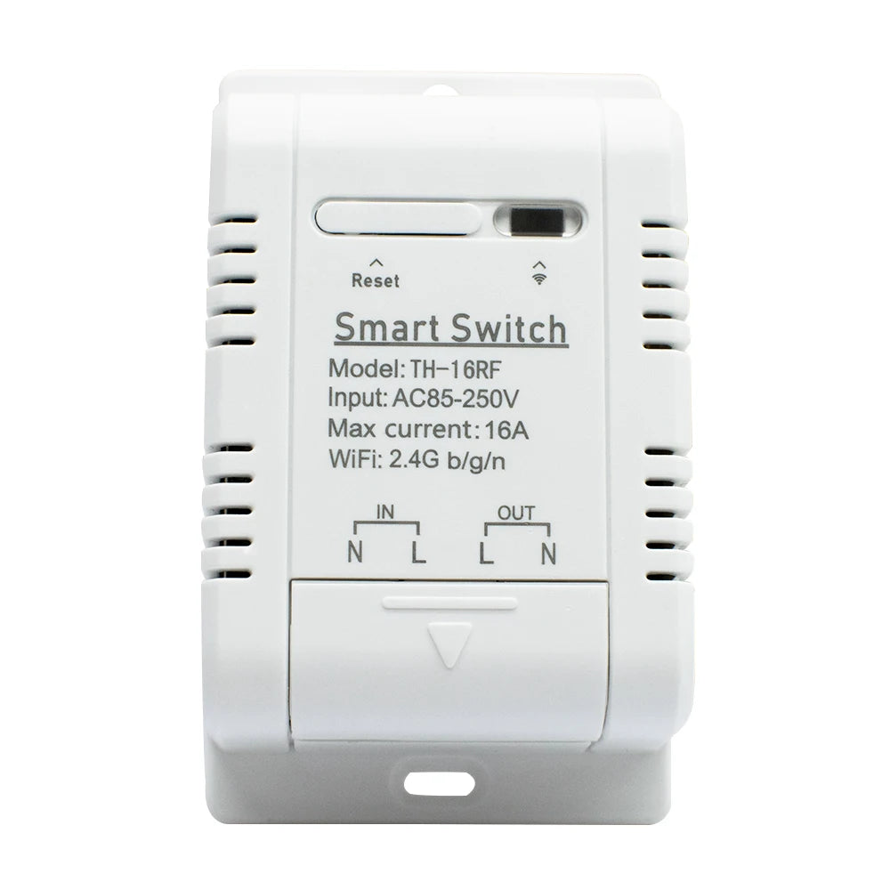 Smart Temperature Humidity Wifi Switch 10A 2000W Intelligent Monitoring Thermostat Compatible with Ewelink Alexa Google Home