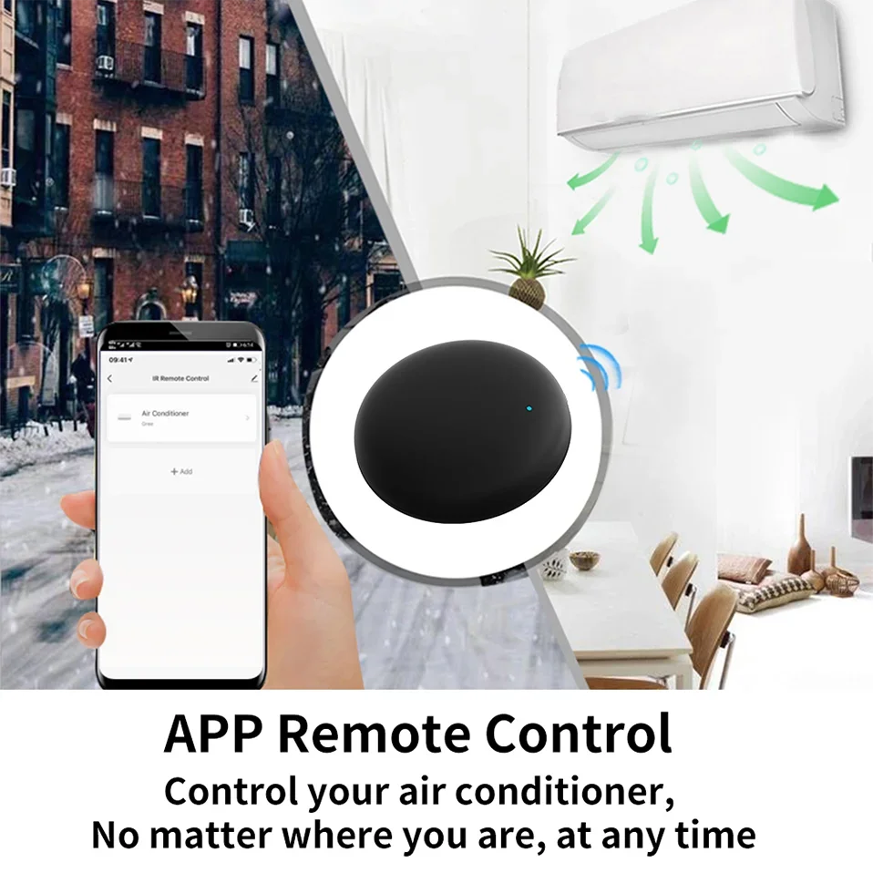 Tuya WiFi Smart IR Remote Control Smart Life APP Replace TV DVD AUD AC Remote Works with Alexa Google Home