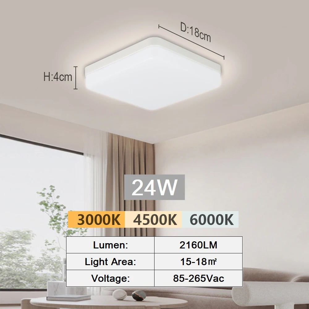 Ultra-thin 18-48W LED Ceiling Lamp Bedroom Light Lustre LED Lights For Room Ceiling Light Fixture Modern Home Decoration