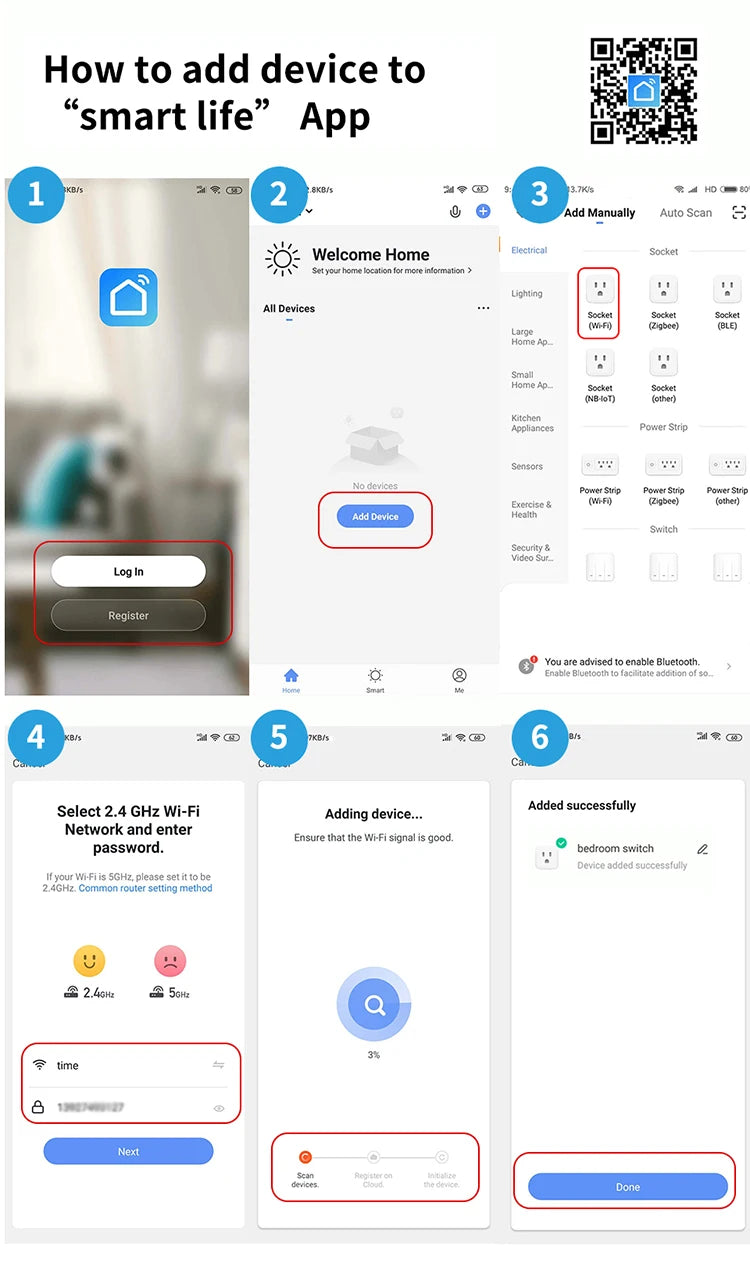 Smart Socket EU 16A/20A AC100-240V Wifi Smart Plug Power Outlet, Alexa Google Home Voice Control, For Tuya Smart Life APP