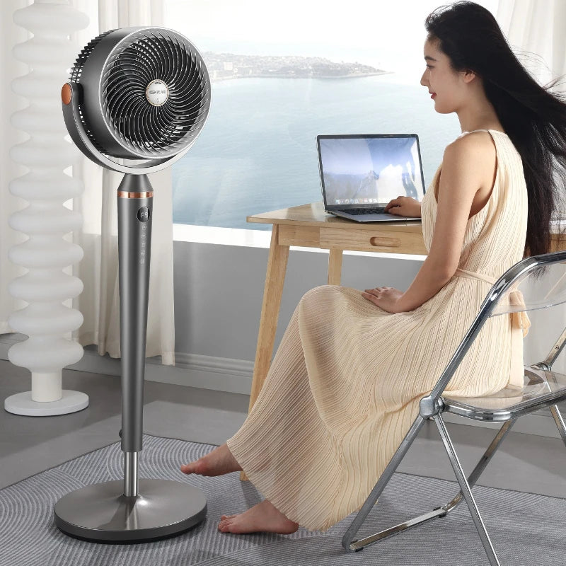 Smart Voice Control Tower Fan with Aromatherapy Energy Saving 12H Timer Adjustable Pure Copper Motor Air Circulator Portable Fan