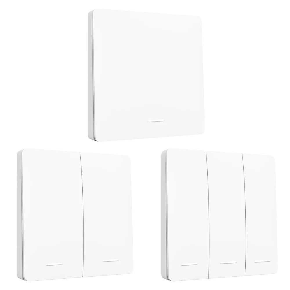 Battery Free RF433 Household Wireless Wall Switch Wiring Free Self Generating Kinetic Energy Panel Waterproof Lighting Switches