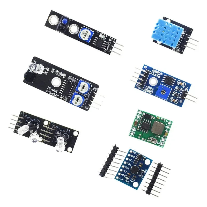 45 in 1 Sensors Modules 16 Kinds Starter Kit For Arduino Raspberry Pi , Better Than 37 in 1 With Box DIY UNO R3 MEGA2560