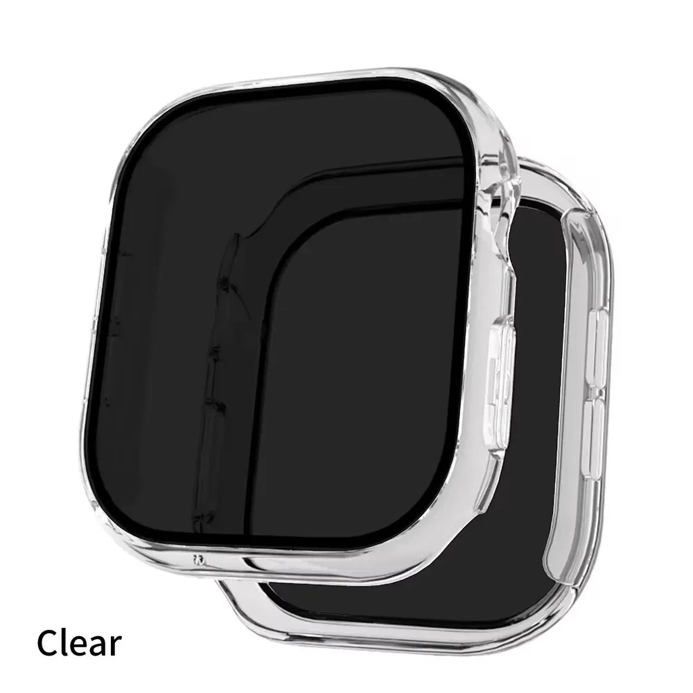 Privacy Glass+Case For Apple Watch 10 42mm 46mm Tempered Anti-Peeping Screen Protector Cover For iWatch series 10 Accessories