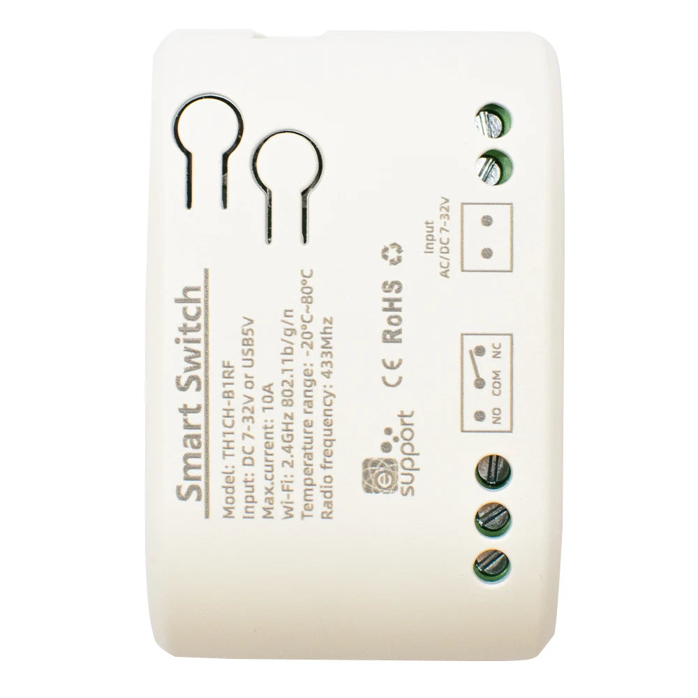 Smart Temperature Humidity Wifi Switch 10A 2000W Intelligent Monitoring Thermostat Compatible with Ewelink Alexa Google Home