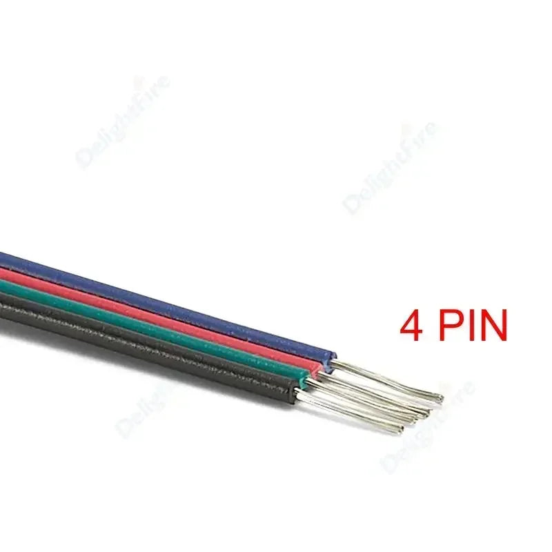 2 3 5 6 4Pin Electric Cable 22 20 18AWG PVC Tinned Copper Wire Electrical Wire For LED Strip Speaker Fan Lights Solar Panel DIY