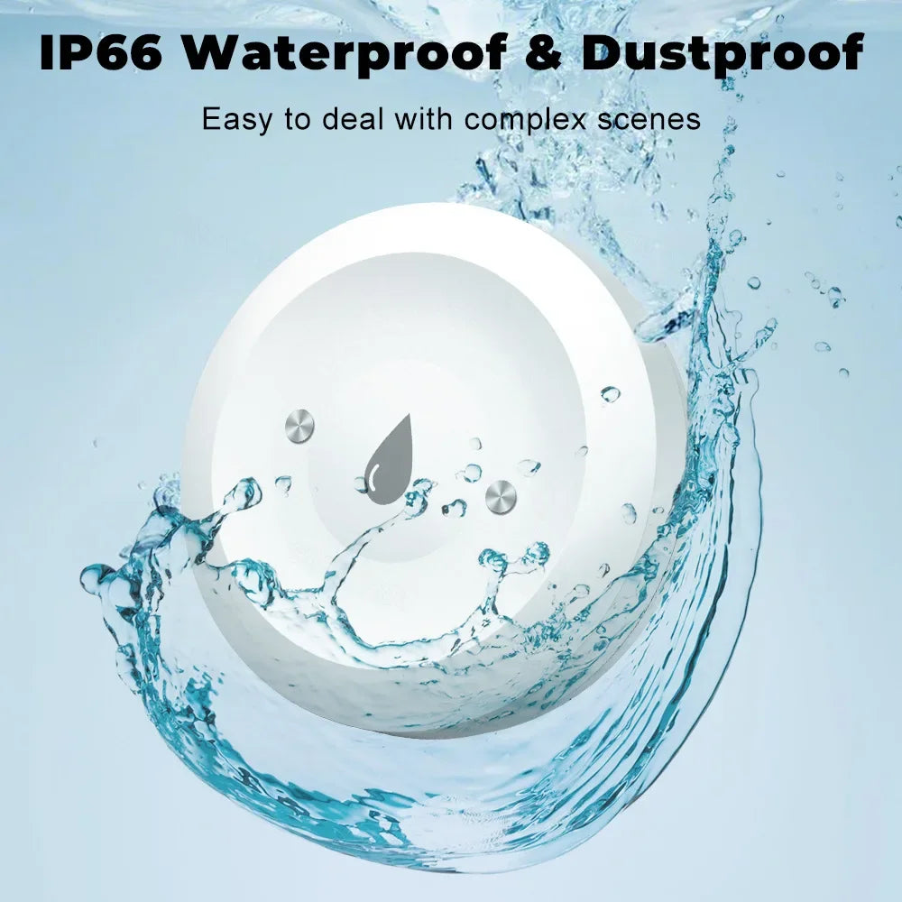 For Tuya Zigbee Water Leak Detector Smart Home Flood Sensor Real-Time Smart Life APP Alerts and Alarm History