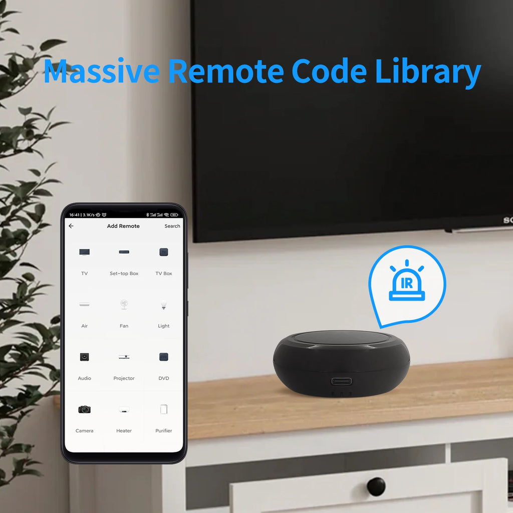 WiFi Smart IR Remote Controller Tuya Control Panel Smart Life Products Voice Control Intelligent Home Automation System