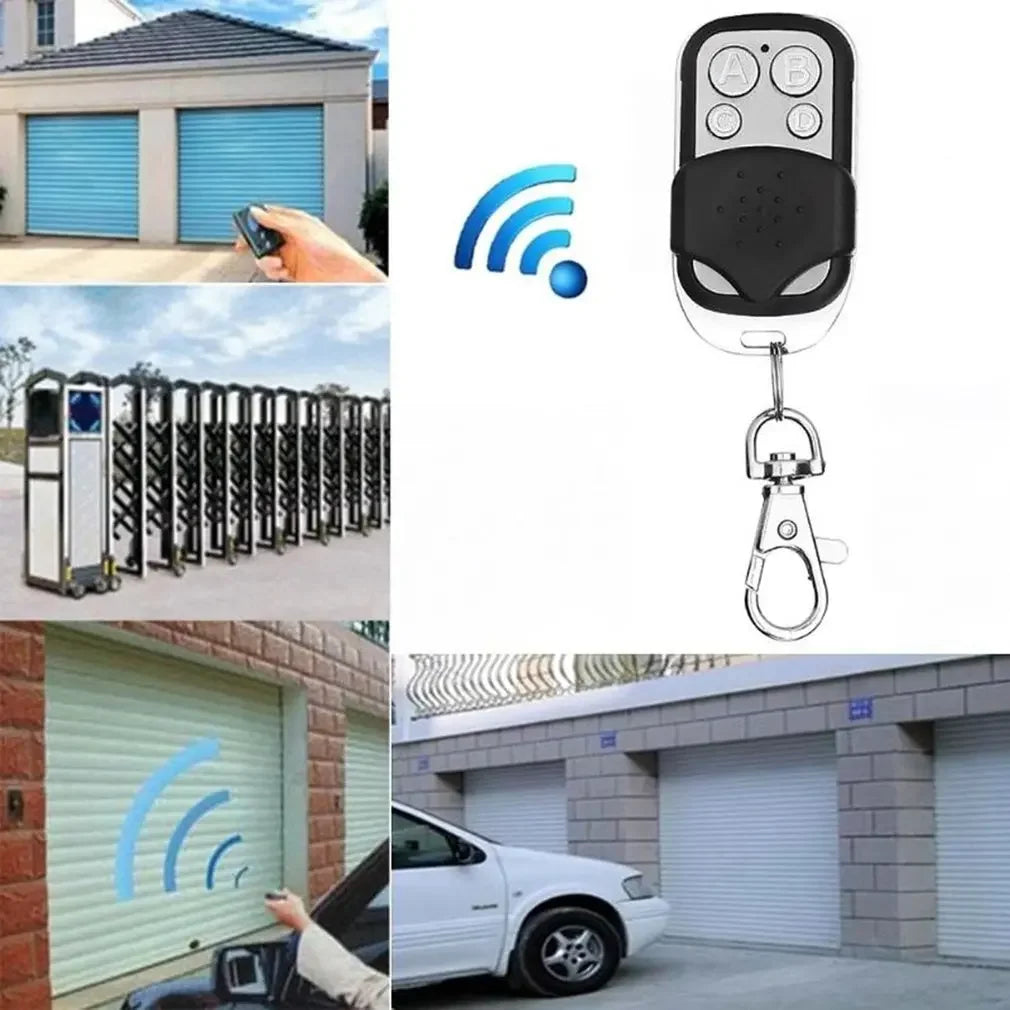 Universal 4 Buttons Garage Door Opener Remote Control 433MHZ Clone Fixed Learning Rolling Code Duplicator Garage