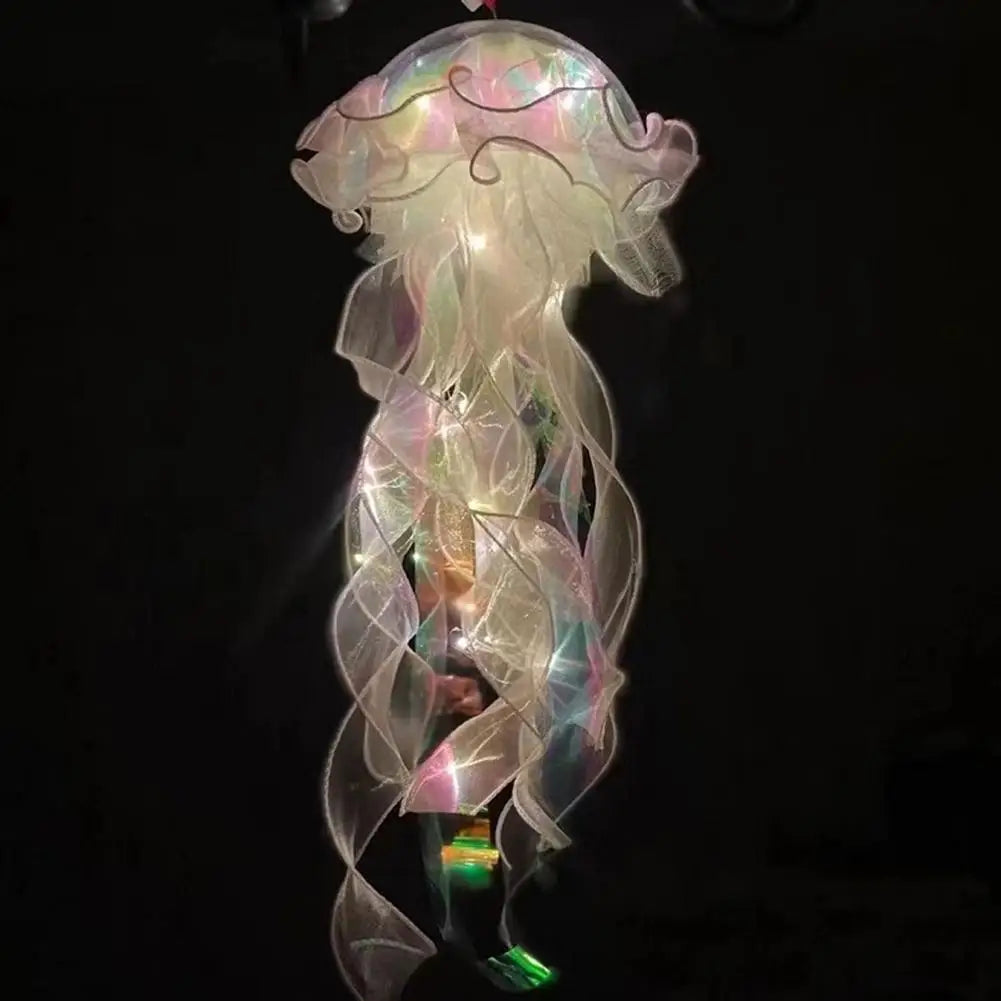 5-1PCS RGB Jellyfish Lamp Colorful Night Light Jellyfish Atmosphere Light Lamp Hanging Ceiling Lantern Creative Jellyfish Lamp