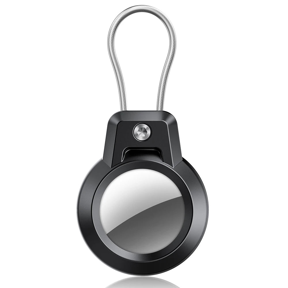 GITFOS AirTag Holder for Apple Airtags Case with Steel wire line and 360 Degrees Protective for Luggage Backpack Keys