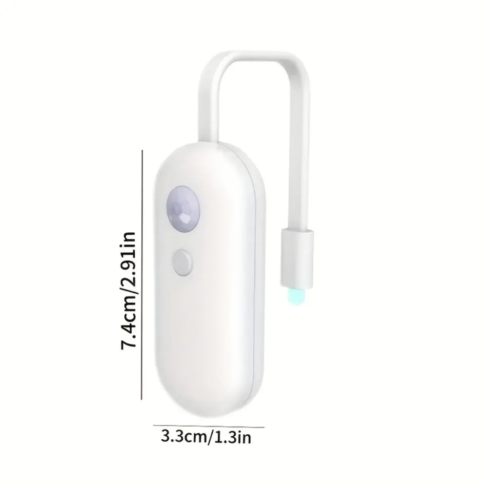 RGB Motion Sensor LED Toilet Light, Multi-Color Adjustable Bathroom Night Light, USB Charging, Easy to Install, Suitable for Bat