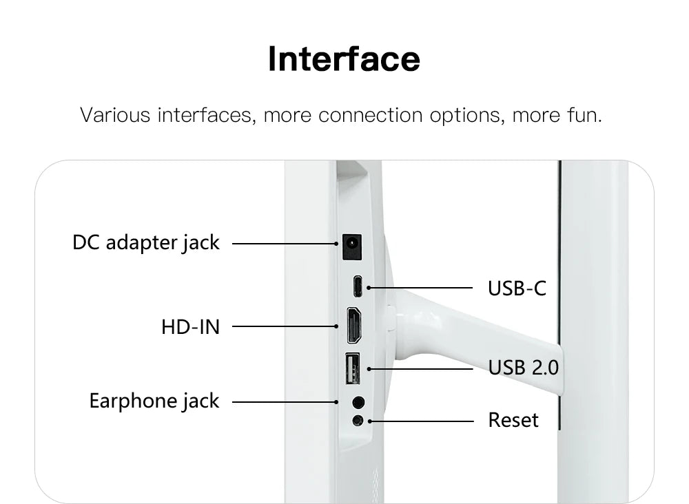 24 Inch Smart Home Fitness Entertainment Movable Charging Screen Built in Dual Speaker High-Definition Camera Smart TV