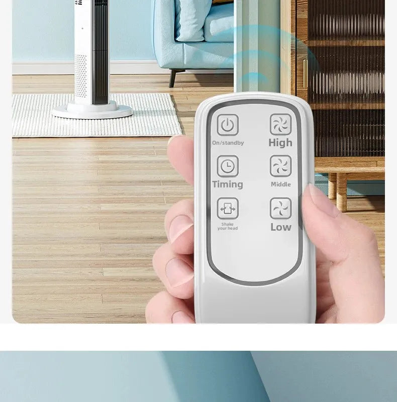 2026 New Upgrade Smart Temp-Control Bladeless Tower Fan With Remote 12H Timer LED Display-Low Noise For Home Oscillating Air Cir
