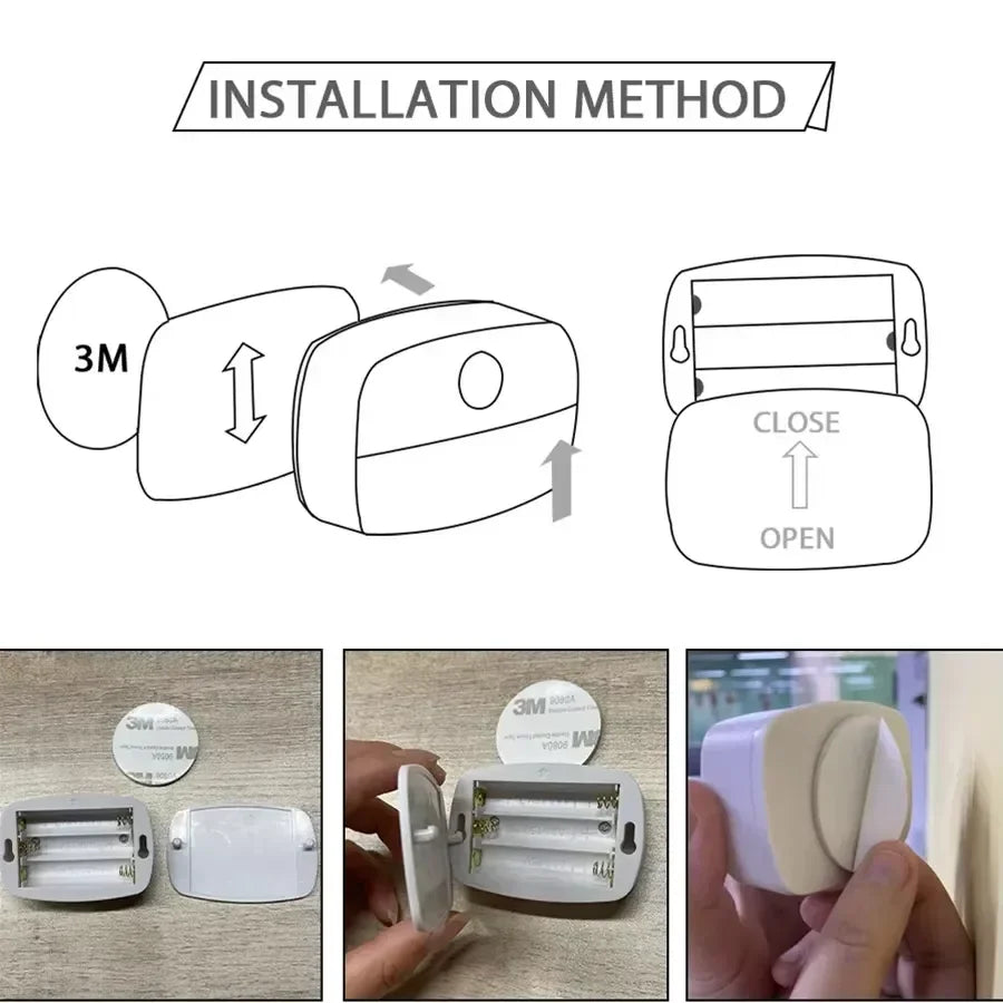 Auto ON/OFF LED Smart Night Lamp Under Cabinet Light PIR Motion Sensor Kitchen Bedroom Light for Night Cupboard Closet Stairs