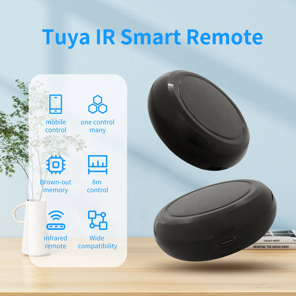 WiFi Smart IR Remote Controller Tuya Control Panel Smart Life Products Voice Control Intelligent Home Automation System