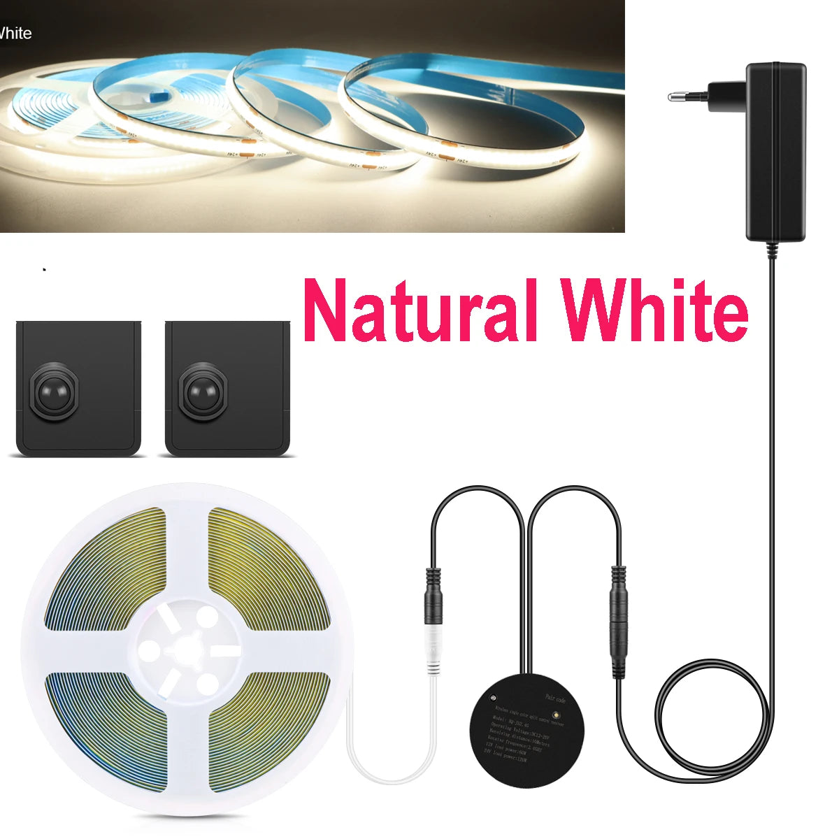 Stairs Lamp Flexible COB LED Night Light with 2 Movable Sensor PIR Motion Detection night lamp Bedroom Decor christmas gifts