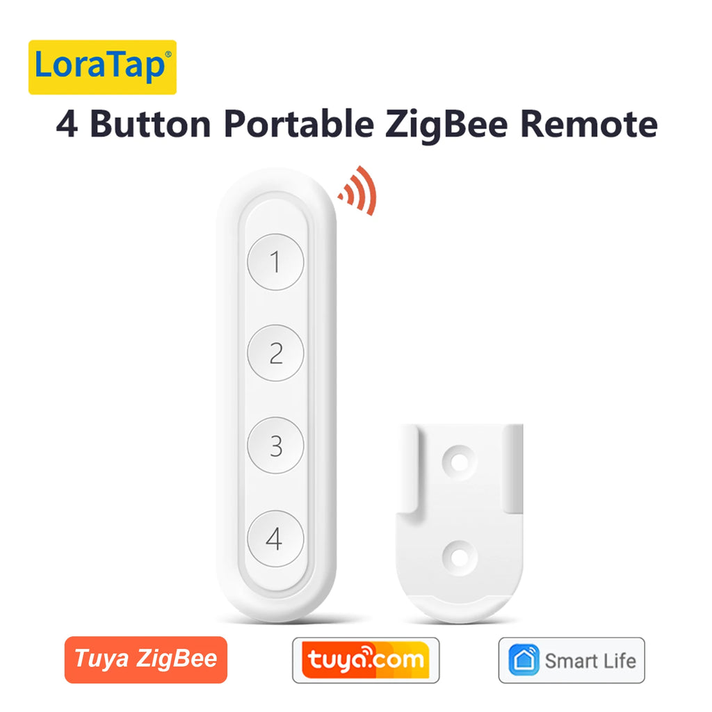 LoraTap ZigBee 3.0 Wireless 14 EU US Push Button Remote Tuya Scene Automation Control Switch Smart Life App Hub Need