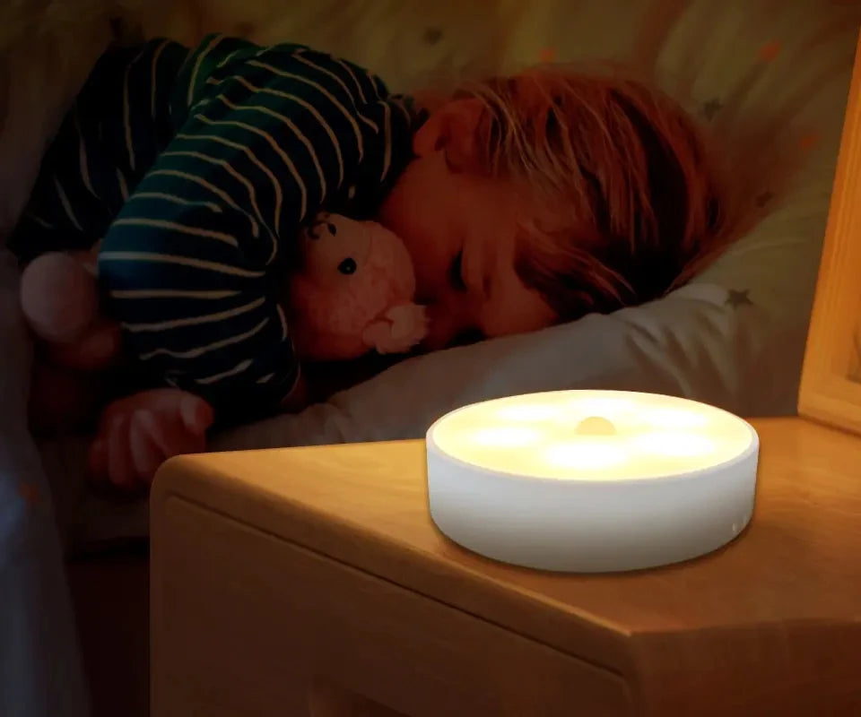 PIR Motion Sensor LED Night Light USB Rechargeable Bedroom Night Lamp Kitchen Cabinet Wardrobe Lamp Stairs Hallway Closet Lights