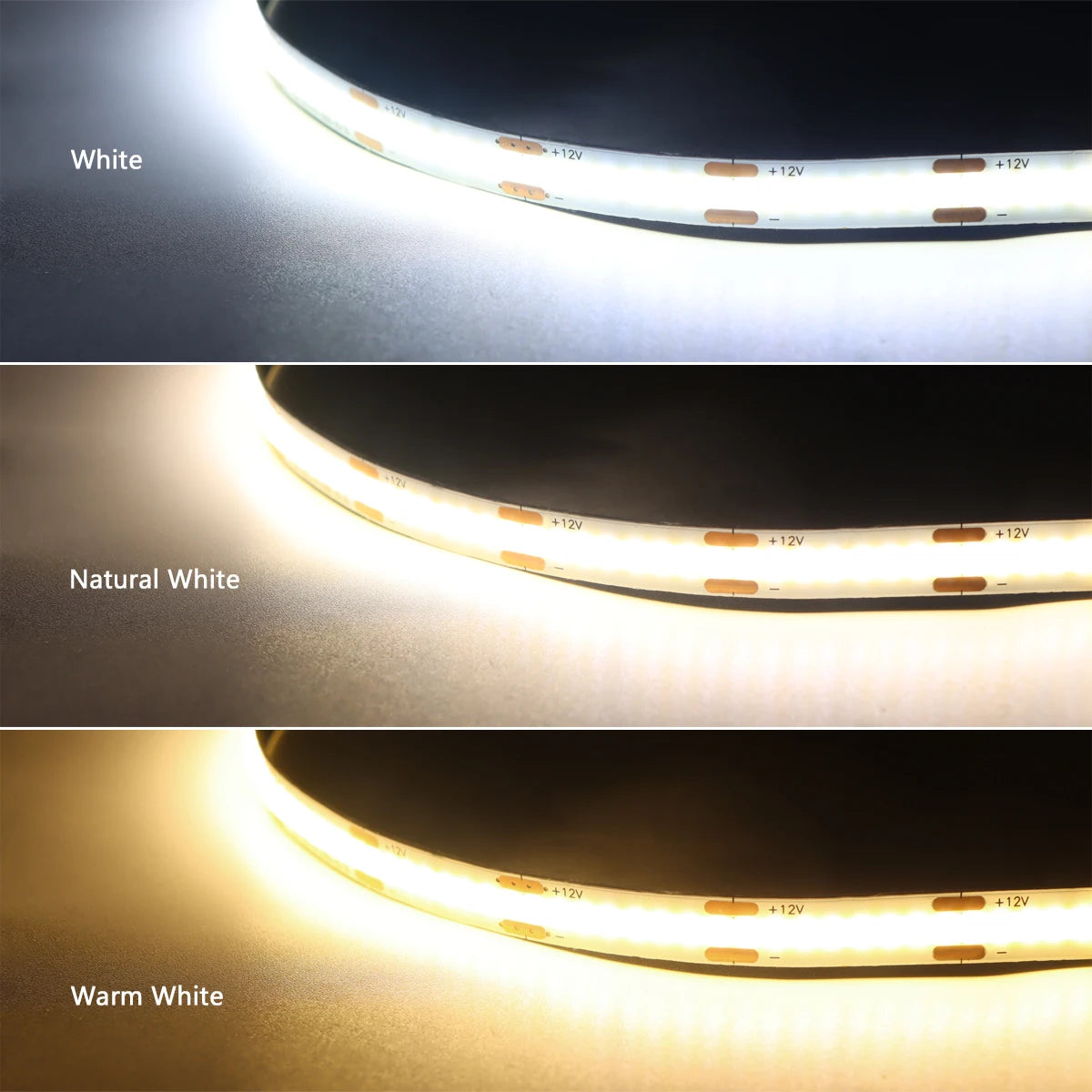 Zigbee Smart Under Cabinet COB LED Strip Dimmable Light Bookcase Wardrobe Closet Tuya Lamp Tape App Remote Control Wifi Lights