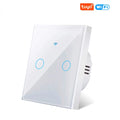Touch Switch Tuya WiFi Light Wall Smart Switch For EU Smart Home Life Alexa Google Home 433RF WiFi Remote 1/2/3 Gang