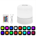 Night Light 16 Colors RGB Dimmable Small Lamp,Portable Stepless Dimming Touch Lamps for Bedroom, Color Changing LED Lights