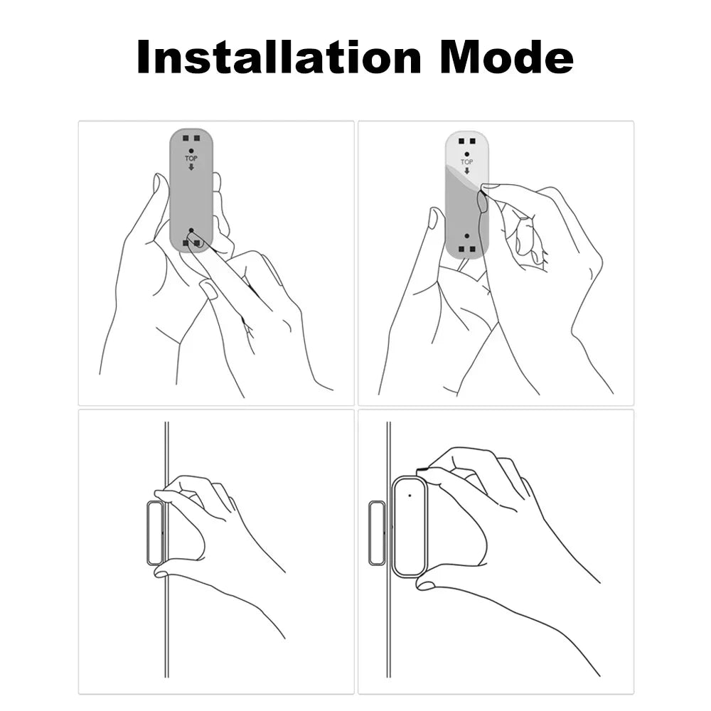 ZigBee Door Sensor Magnetic Contact Detector Real Time Alarm Security Monitor for Smart Home Works with Tuya Alexa Google Home