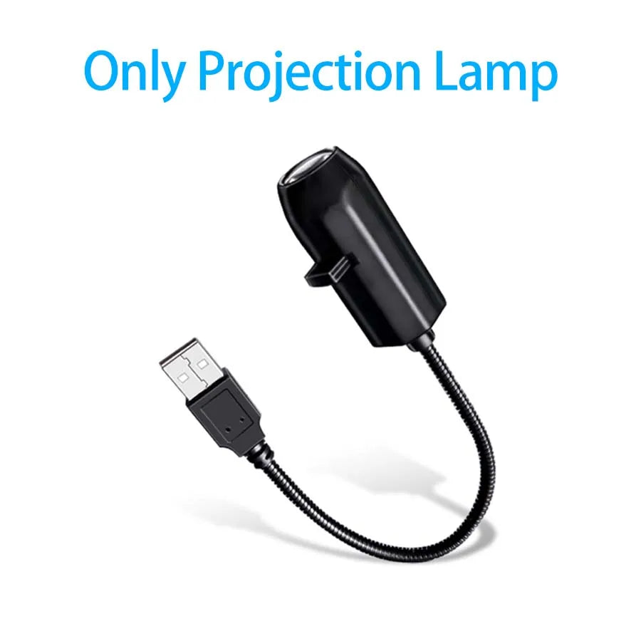 5V USB Direct Insertion Projection Light Planet/Halloween Theme Replacement Light Strip Indoor Ceiling Decorate Projection Light