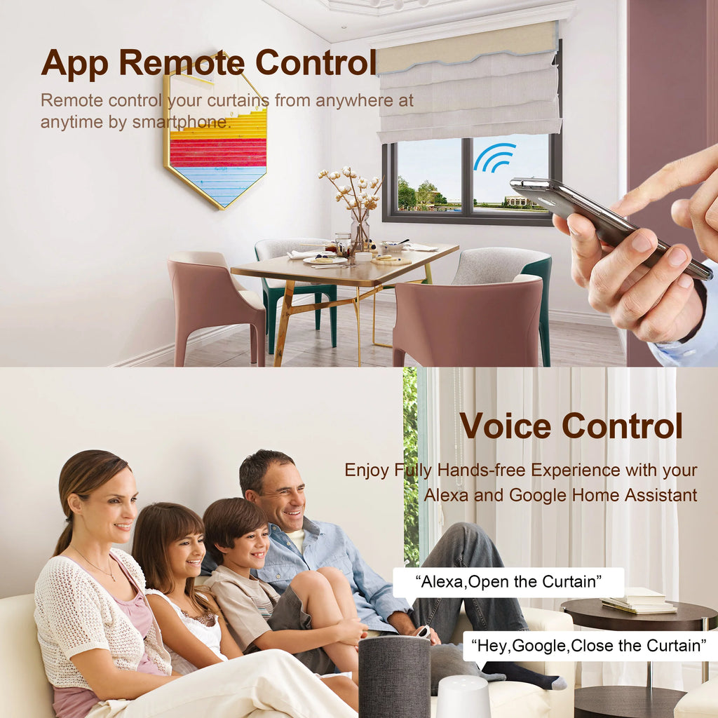 Matter Tuya WiFi Zigbee Mini Curtain Switch Interrupter Roller Shutters Smart Blind Breaker Module Work with  Alexa Google Home