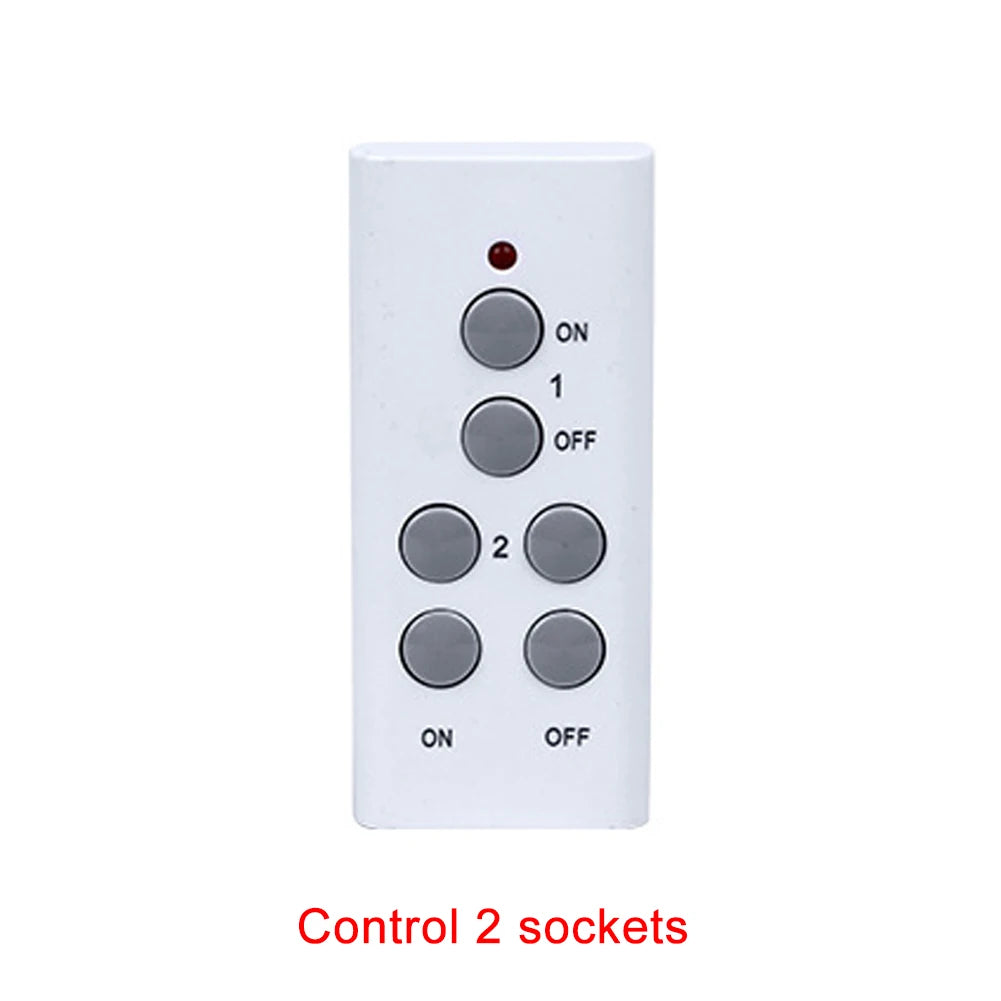 Wireless Smart Remote Control Power Outlet Light Switch Plug Socket Power Outlet Socket EU Plug with Remote Control