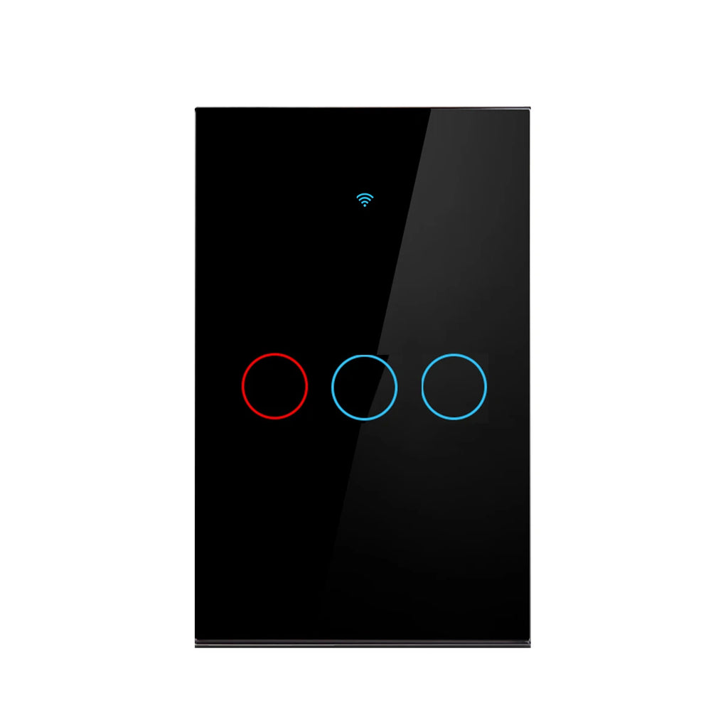 AXUS WiFi Ewelink APP Light Wall Switches Touch Smart Wireless Remote Control No Neutral Wire Install Support Alexa Google Home