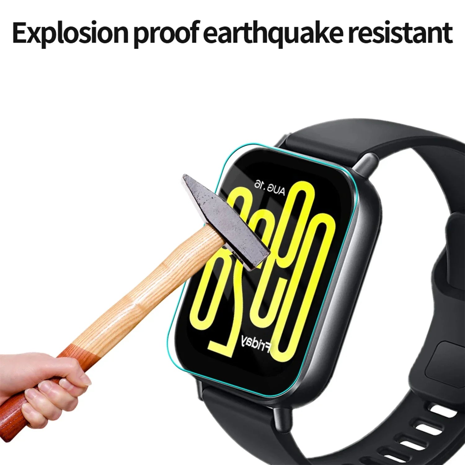 9H Premium Tempered Glass for Xiaomi Redmi Watch 5 Lite Active Smartwatch Screen Protector HD Clear Anti-scratch Protective Film