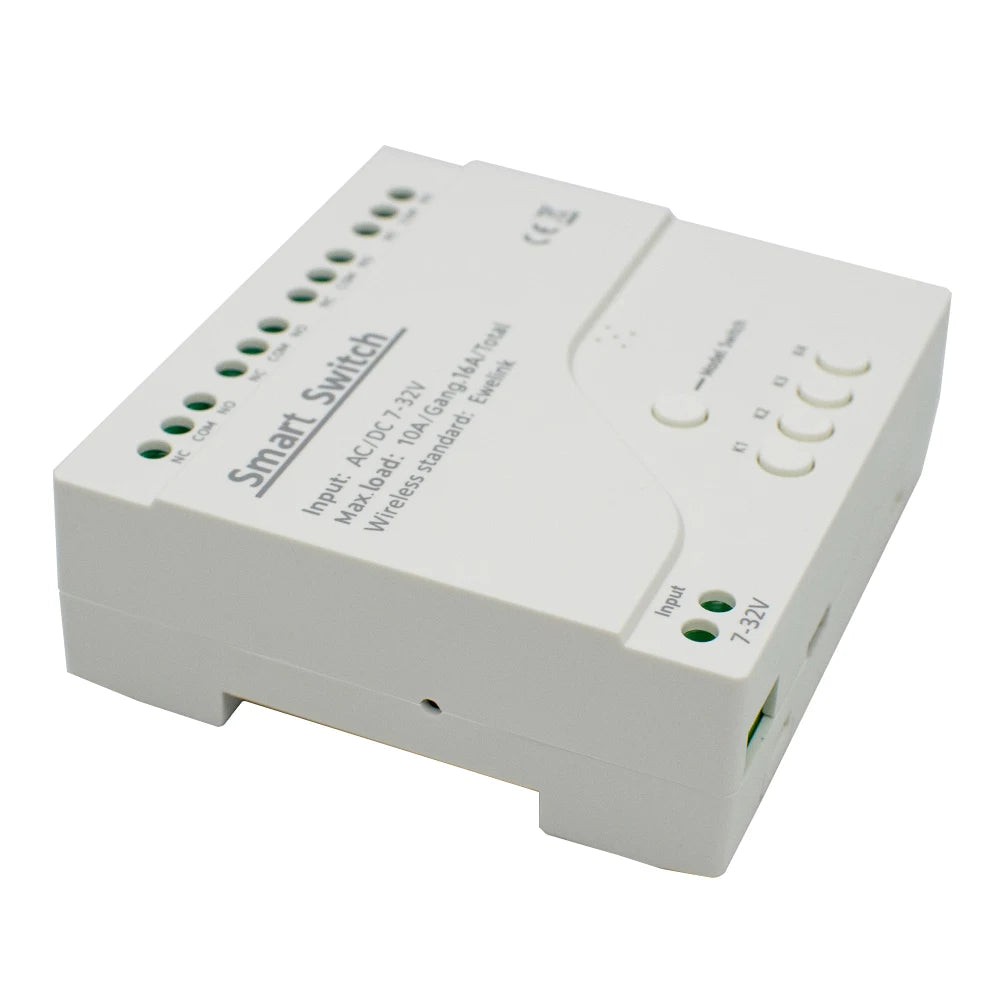 EWelink WiFi Smart 4CH Switch 220V 10A Relay Module APP Remote Control 12V 24V 85-250V Receiver Google Home Alexa