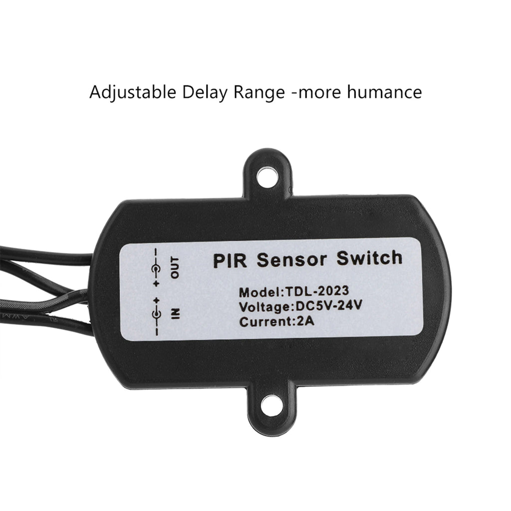 2A 5-24V Mini PIR Motion Sensor Auto Switch USB Interface for LED Strip Light Home Security Energy Saving Light